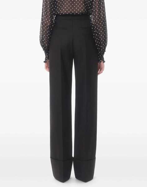 Pantaloni casual Valentino Garavani Virgin Wool Trousers BLACK Femei (BM 17227943) 5