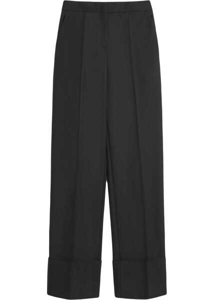 Pantaloni casual Valentino Garavani Virgin Wool Trousers BLACK Femei (BM 17227943) 1
