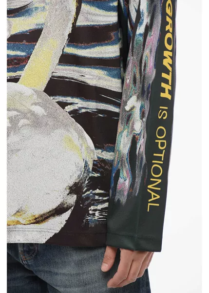 Tricouri Burberry Tech Fabric Winds Of Change T-Shirt Green Barbati (BM 17228093) 3