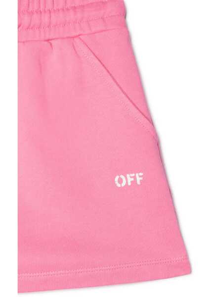 Fuste OFF-WHITE KIDS Solid Color Fleeced Skirt With 2 Pocket Pink Fete (BM 17228303) 3
