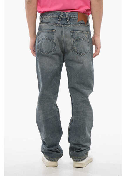 Blugi drepti RHUDE Dark Washed 90S Jeans With Belt Loops 22Cm Blue Barbati (BM 17228477) 2