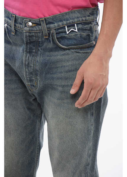 Blugi drepti RHUDE Dark Washed 90S Jeans With Belt Loops 22Cm Blue Barbati (BM 17228477) 3