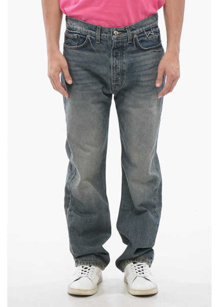 Blugi drepti RHUDE Dark Washed 90S Jeans With Belt Loops 22Cm Blue Barbati (BM 17228477) 1