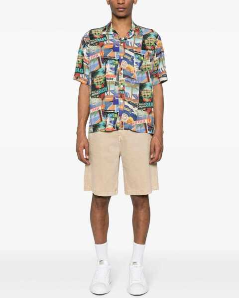 Camasi casual RHUDE All-Over Printed Silk Voyage Shirt Multicolor Barbati (BM 17228483) 2