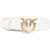 Pinko Love Berry Belt BIANCO SETA-ANTIQUE GOLD