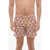 RHUDE Geometrical Motif Dolce Vita Swim Shorts Beige