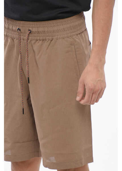 Pantaloni scurti Viktor & Rolf 4-Pocketed Shorts With Drawstringed Elastic Waistband Brown Barbati (BM 17228786) 3