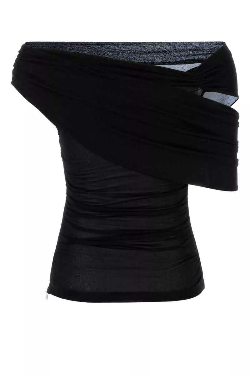 Topuri Blumarine Blumarine Shirts Black Femei (BM 17229931) 2