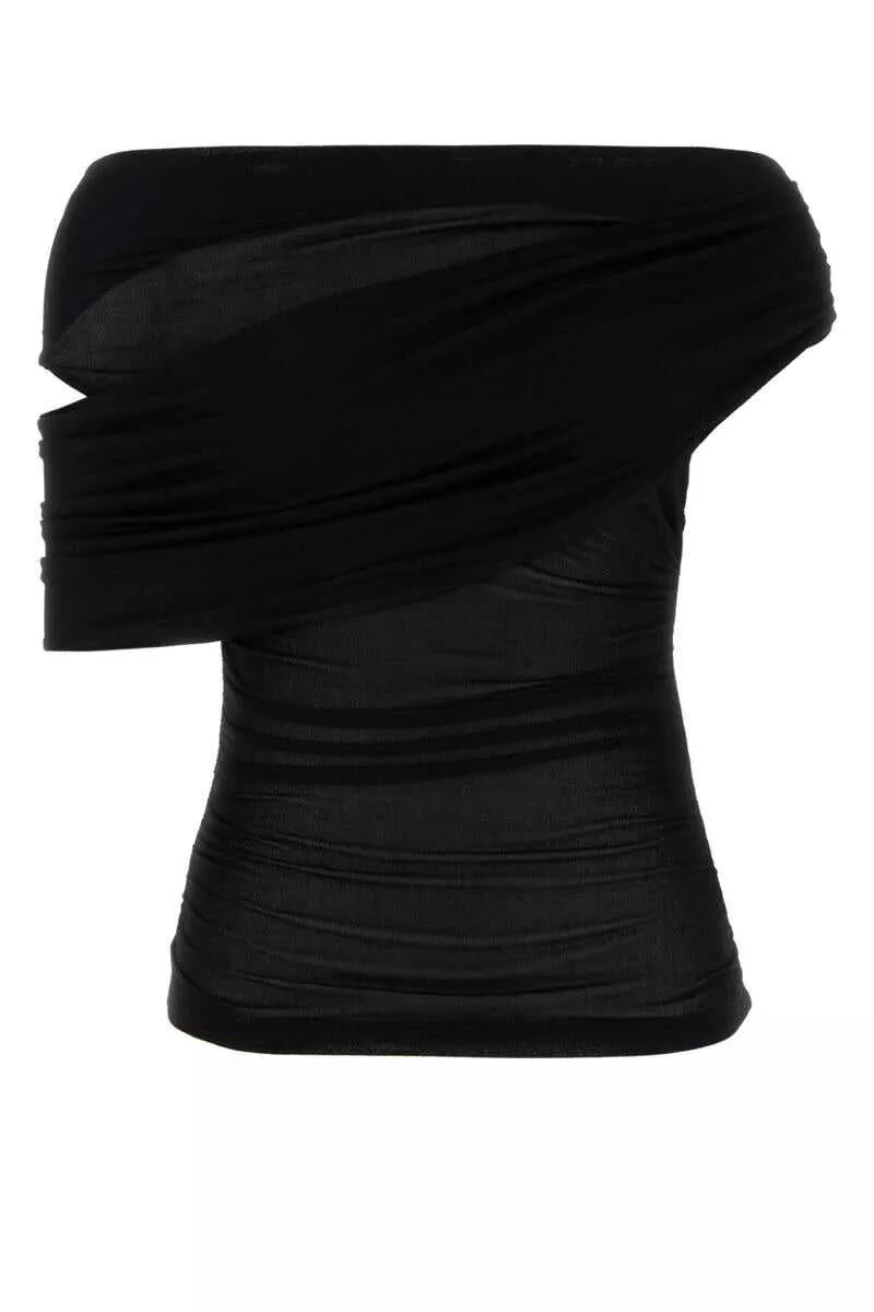 Topuri Blumarine Blumarine Shirts Black Femei (BM 17229931) 1