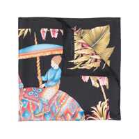 Esarfe Salvatore Ferragamo Printed Silk Foulard Femei