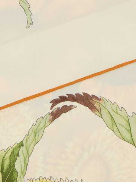 Esarfe Salvatore Ferragamo Salvatore Ferragamo Printed Silk Foulard Beige Femei (BM 17229988) 2