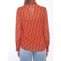 Bluze Gucci Dama - Bluze Gucci Printed Silk Blouse ORANGE Femei (BM 17230057) - B-mall.ro