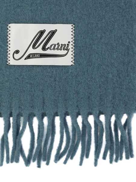 Esarfe Marni Marni Logo Patch Scarf BLUE Femei (BM 17231422) 2