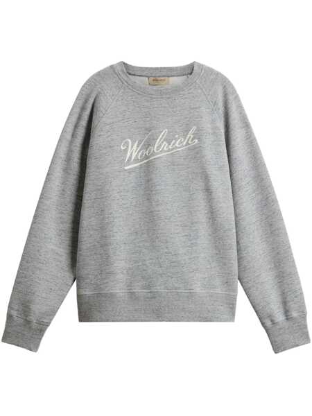 Pulovere Woolrich Woolrich Logo Cotton Sweatshirt GREY Femei (BM 17231743) 1