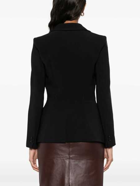 Sacouri Elisabetta Franchi Elisabetta Franchi Double-Breasted Jacket Black Femei (BM 17232397) 4