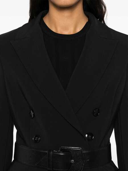 Sacouri Elisabetta Franchi Elisabetta Franchi Double-Breasted Jacket Black Femei (BM 17232397) 5