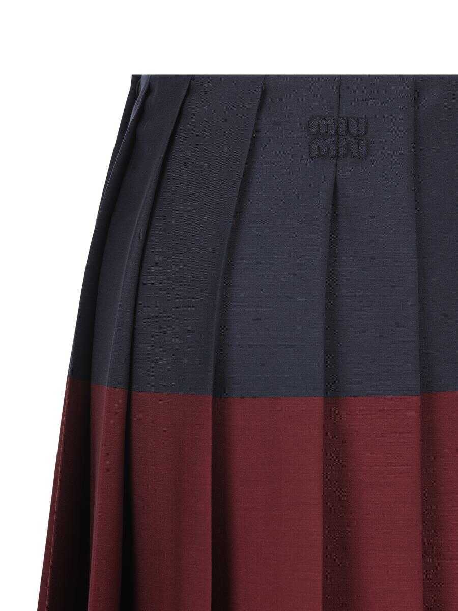 Fuste Miu Miu Miu Miu Skirts AMARRANTNAVY Femei (BM 17232952) 3