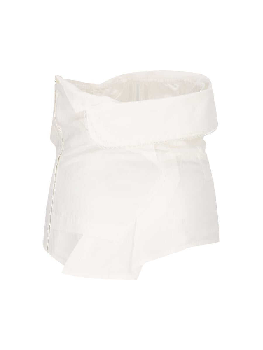 Topuri Miu Miu Miu Miu Top WHITE Femei (BM 17233033) 2