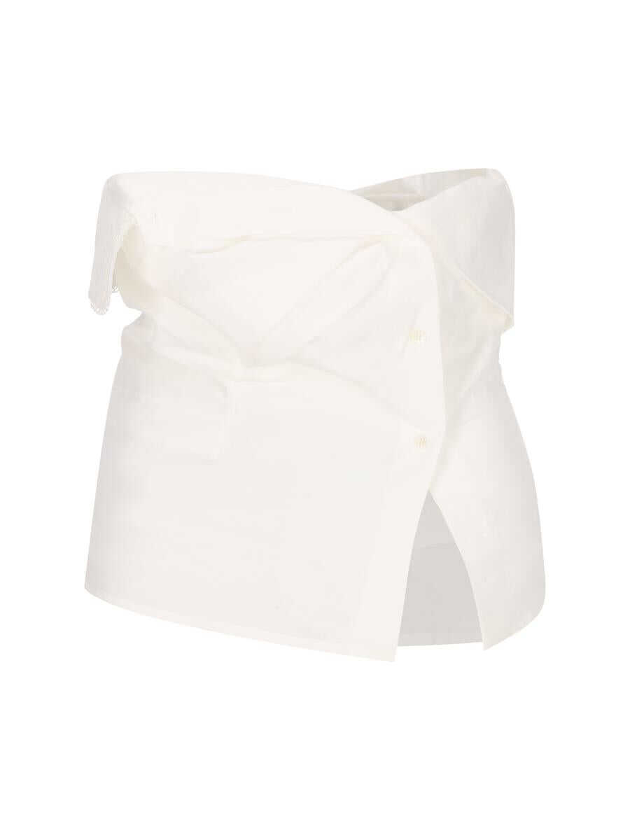 Topuri Miu Miu Miu Miu Top WHITE Femei (BM 17233033) 1