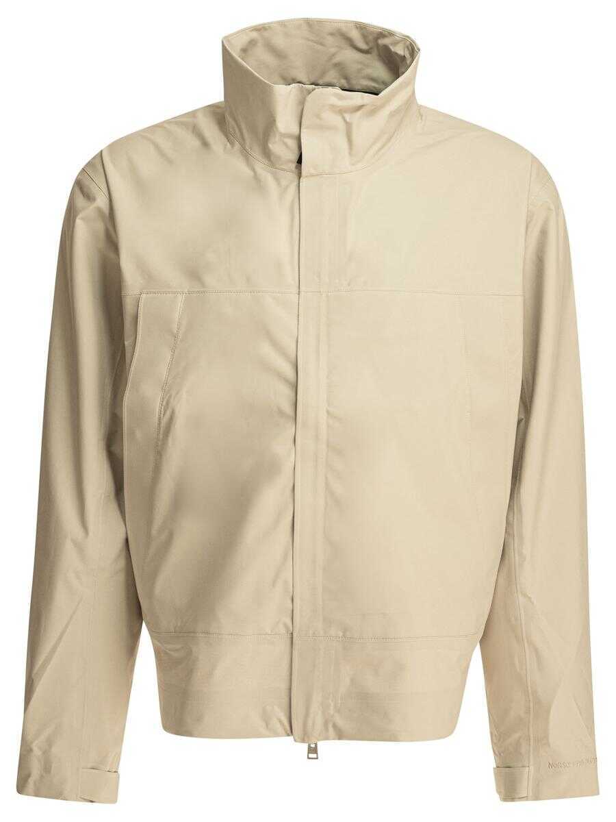 Geci Norse Projects Norse Projects 3L Stand Collar Waterproof Jacket WHITE Barbati (BM 17233057) 1