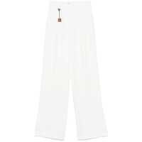 Pantaloni casual Elisabetta Franchi Linen Blend Trousers Femei