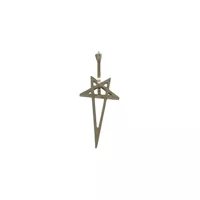 Bijuterii Rick Owens Pentagram Earring Accessories Femei
