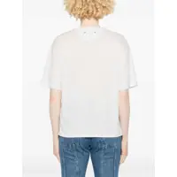 Imbracaminte Golden Goose Dama - Tricouri Golden Goose Linen T-Shirt WHITE Femei (BM 17234015) - B-mall.ro
