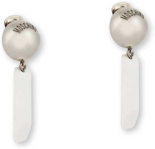 Cercei Moschino Logo Earrings WHITE Femei (BM 17234225) 3