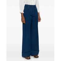 Pantaloni Valentino Garavani Dama - Pantaloni casual Valentino Garavani Palazzo Pants MEDIUM BLUE DENIM Femei (BM 17234465) - B-mall.ro