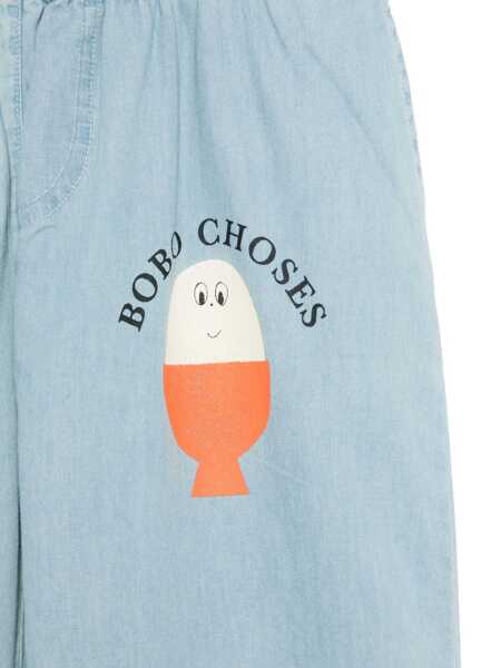 Blugi drepti Bobo Choses Morning Egg light denim pants Light Blue Baieti (BM 17234908) 3