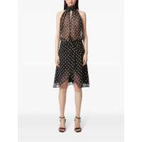 Imbracaminte Nina Ricci Dama - Rochii Nina Ricci Nina Ricci Polka-Dot Print Silk Dress Black Femei (BM 17236726) - B-mall.ro