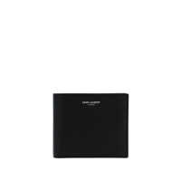 Portofele Saint Laurent Paris Logo-Print Leather Wallet Barbati