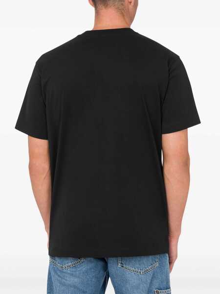Tricouri Moschino Moschino Jersey T-Shirt With Laurel Print Black Barbati (BM 17237080) 3