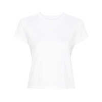 Tricouri Alexander Wang White Short-Sleeve T-Shirt With Logo Femei