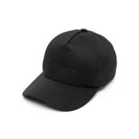 Palarii Saint Laurent Logo-Embroidered Gabardine-Weave Cap Femei