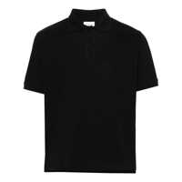 Tricouri Polo Saint Laurent Cassandre-Embroidered Piqué Polo Shirt Barbati
