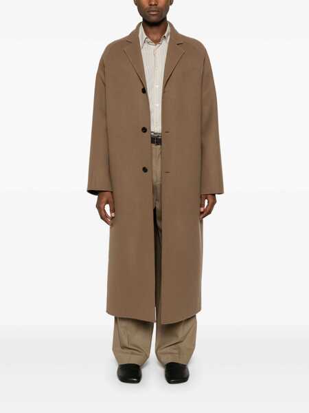 Paltoane THE ROW The Row Wool Long Coat Brown Barbati (BM 17238088) 2
