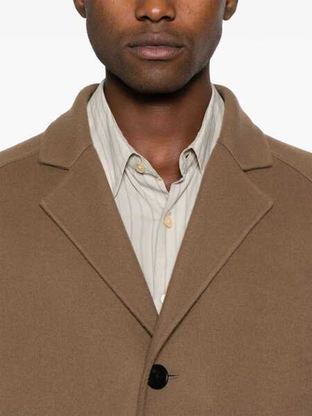 Paltoane THE ROW The Row Wool Long Coat Brown Barbati (BM 17238088) 5