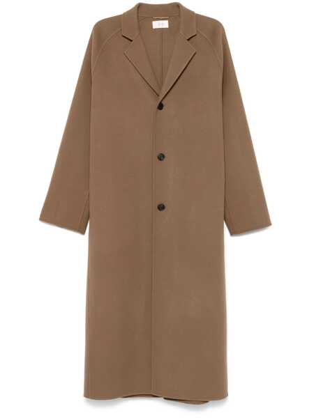 Paltoane THE ROW The Row Wool Long Coat Brown Barbati (BM 17238088) 1