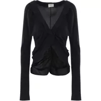 Bluze Saint Laurent Crepe De Chine Blouse Femei