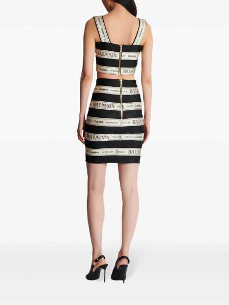 Fuste Balmain Balmain Skirt With Jacquard Effect MULTICOLOUR Femei (BM 17238406) 4