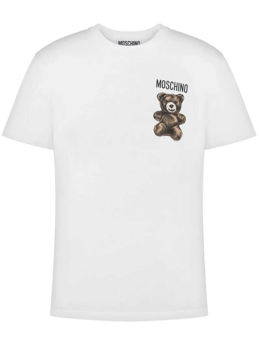 Tricouri Moschino Moschino T-Shirt With Teddy Bear Print WHITE Barbati (BM 17238448) 1