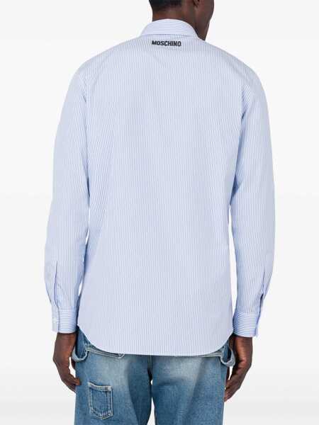 Camasi Moschino Moschino Striped Shirt BLUE Barbati (BM 17238493) 3