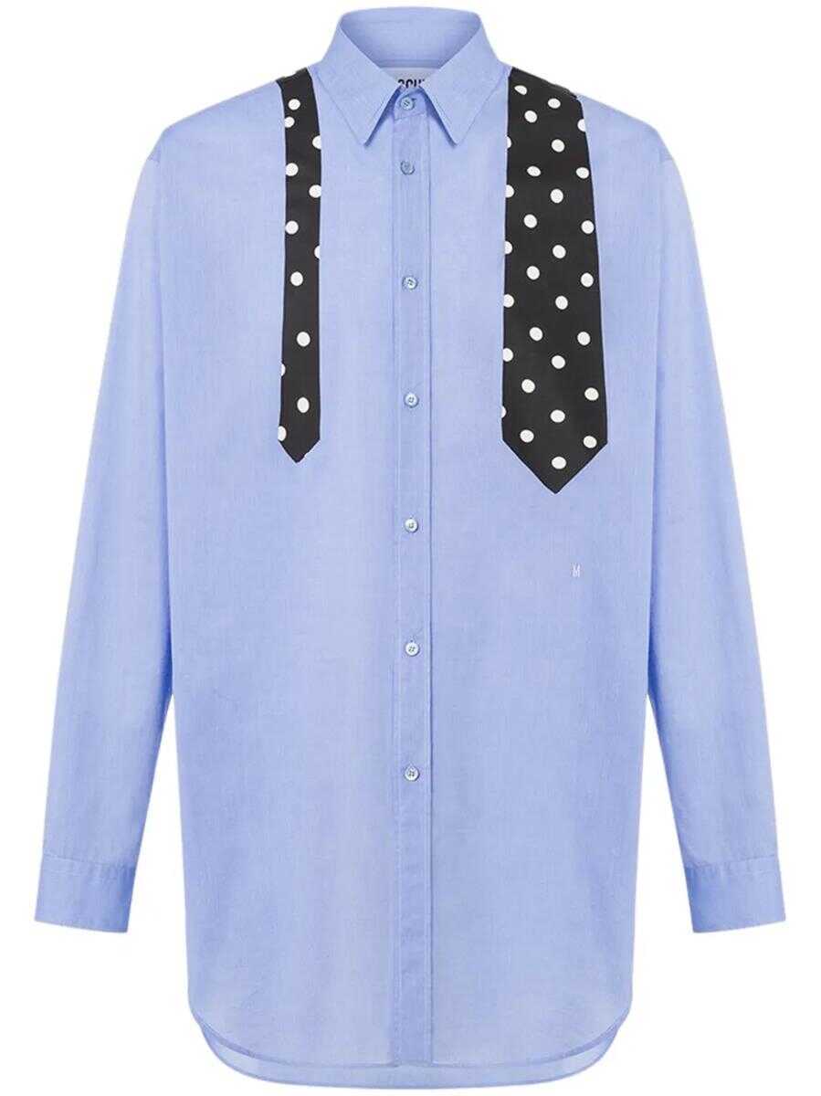 Camasi Moschino Moschino Shirt With Print BLUE Barbati (BM 17238496) 1