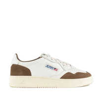 Sneakers Autry Medalist Low Cigar And White Leather And Suede Sneakers Barbati