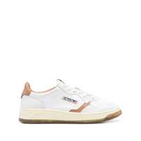 Sneakers Autry Medalist Low Leather And Mesh White And Tanzine Sneakers Barbati