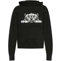 Bluze de trening Kenzo Black Cotton Hoodie With Tiger Design Barbati