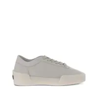 Sneakers 'Aerobic Low' Grey Low Top Sneakers With Logo Patch On The Rear In Leather Man Barbati