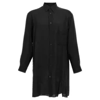 Camasi Yohji Yamamoto 'Cellulose Lawn Zip Button Blouse' Shirt Barbati