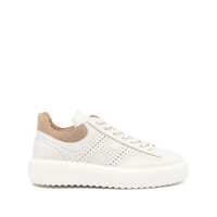 Sneakers Hogan White And Beige H-Stripes Sneakers Barbati